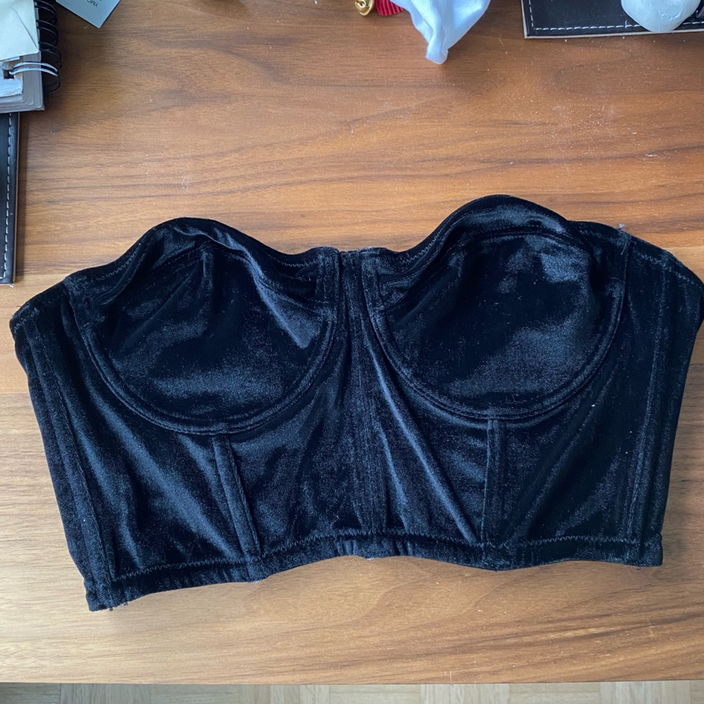 Black Velvet Bustier